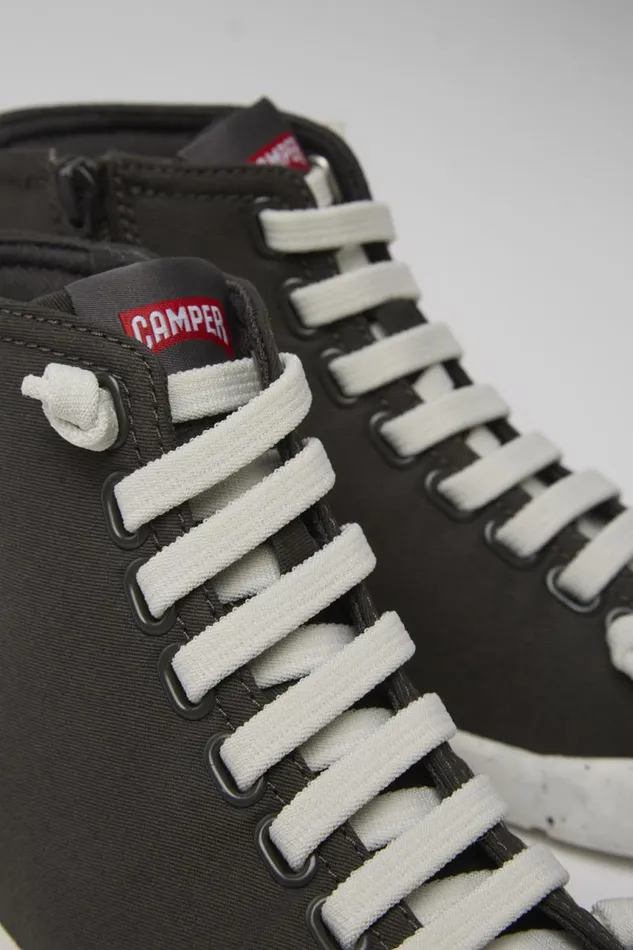 Ankle Boots Women Camper Peu Stadium Gray Sneakers