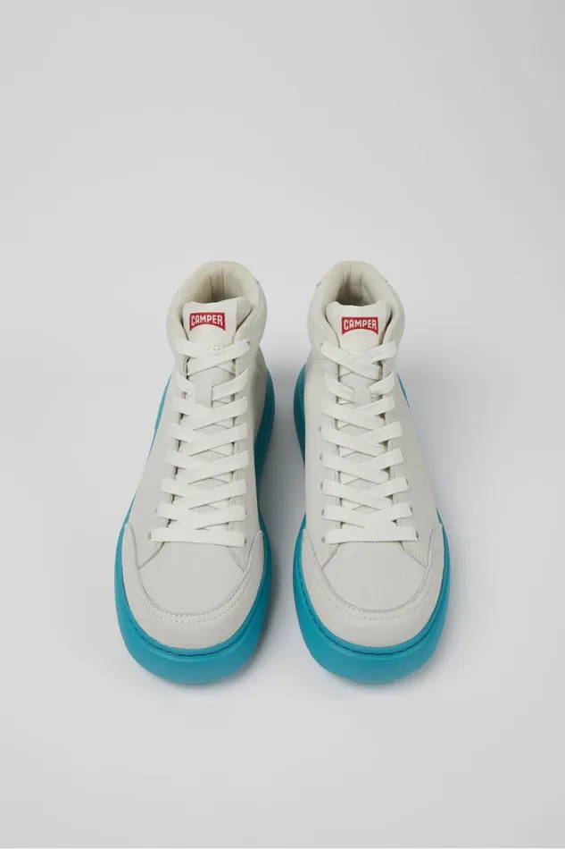 Ankle Boots Women Camper Runner K21 White Nondyed Leather Sneakers Ankle Boots Women Camper Runner K21 White Nondyed Leather Sneakers