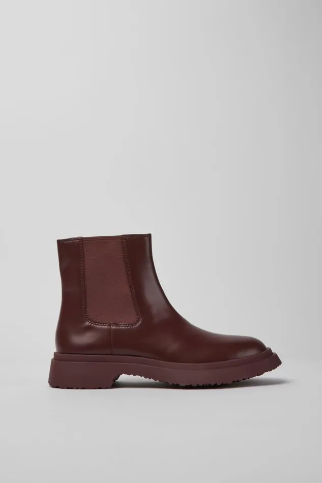 Ankle Boots Women Camper Walden Burgundy Leather Boots Ankle Boots Women Camper Walden Burgundy Leather Boots