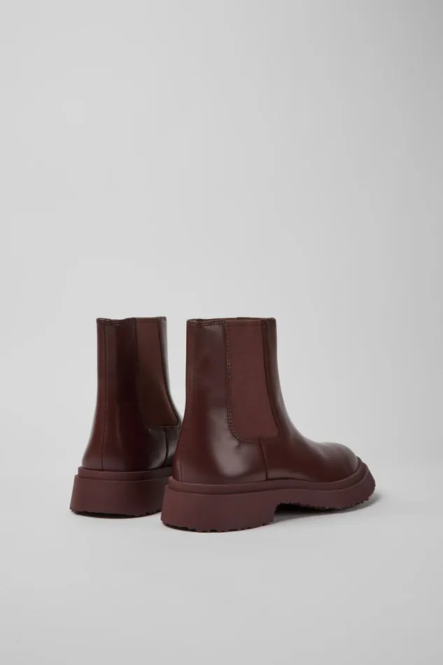 Ankle Boots Women Camper Walden Burgundy Leather Boots Ankle Boots Women Camper Walden Burgundy Leather Boots