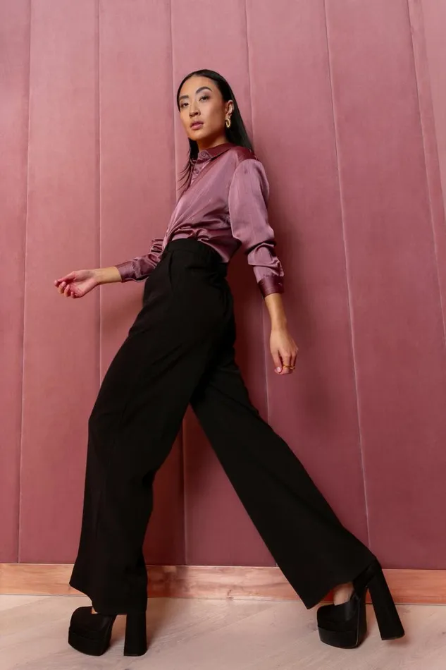 Apollo Button Up In Mauve 8211 FINAL SALE Mauve Women Bohme Tops
