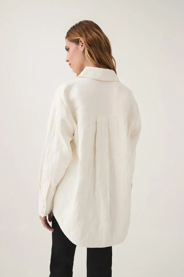Ashlar Quilted Shirt Jacket Ivory Women Aje Blazers Jackets 038 Coats