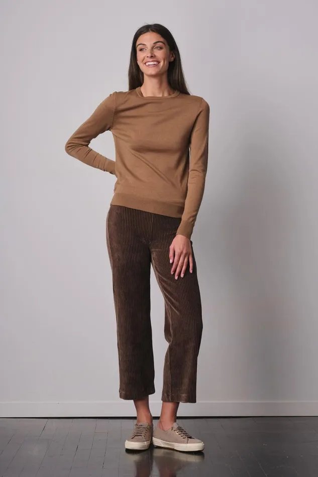 Avenue Montaigne ALEX Corduroy Moss Women Pants