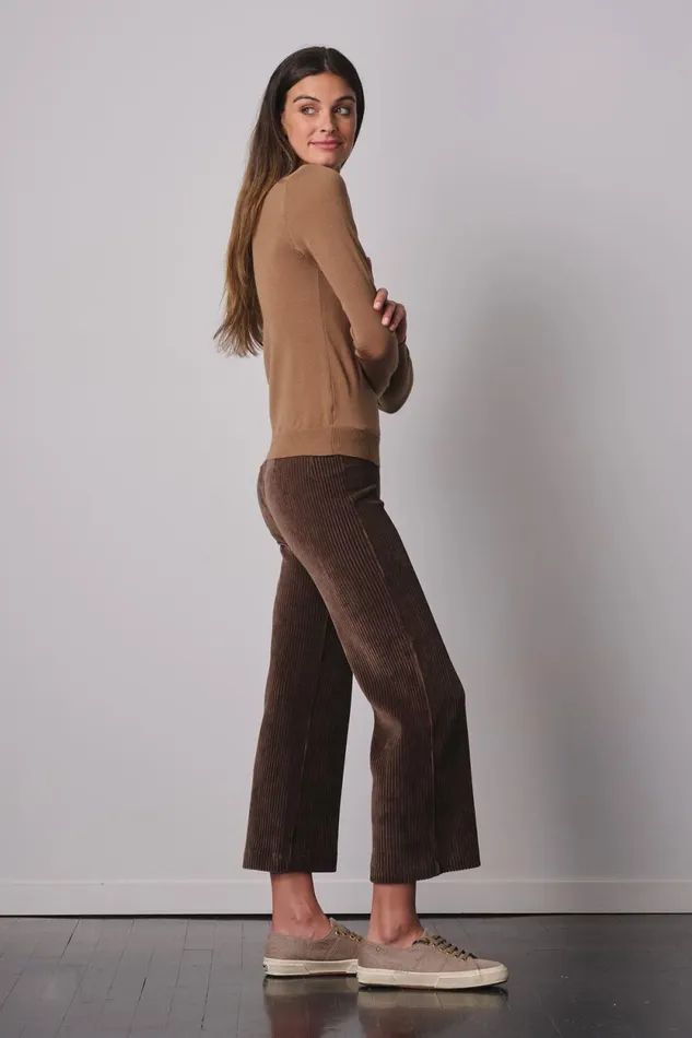 Avenue Montaigne ALEX Corduroy Moss Women Pants