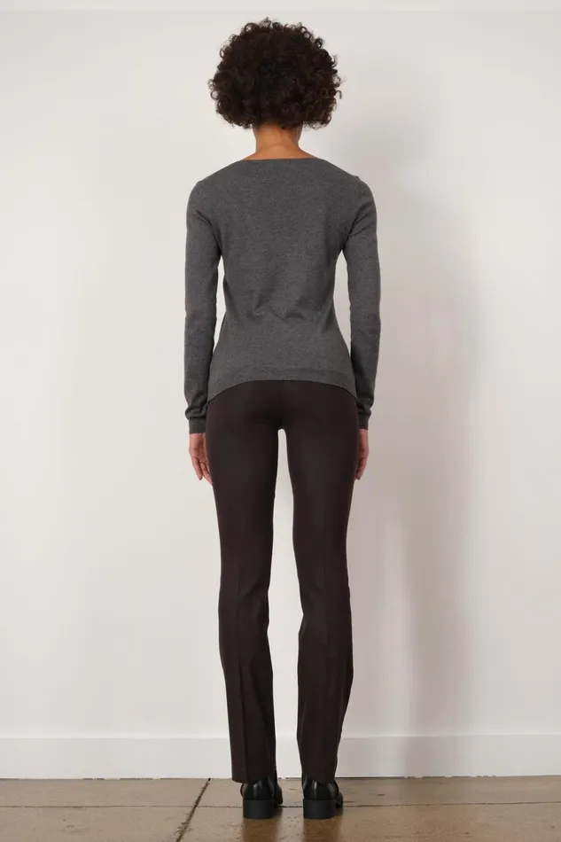 Avenue Montaigne BECCA Flannel Raisin Women Pants