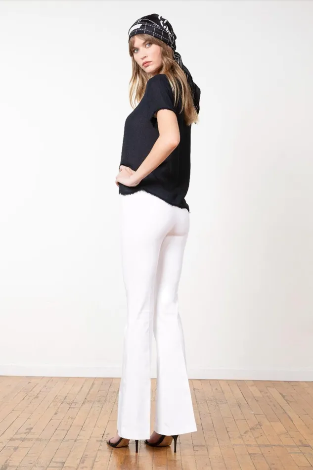 Avenue Montaigne BELLINI White Stretch Women Pants