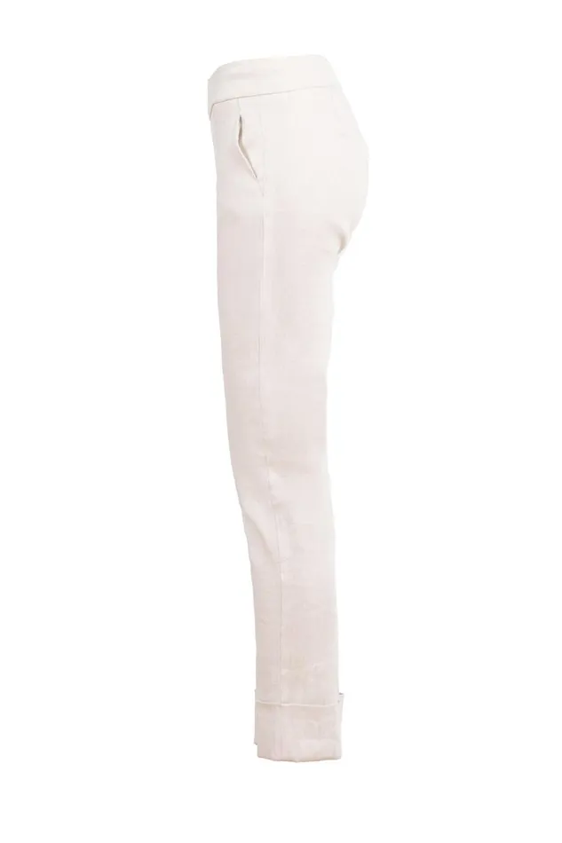 Avenue Montaigne BEN Linen Oatmeal Women Pants Avenue Montaigne BEN Linen Oatmeal Women Pants