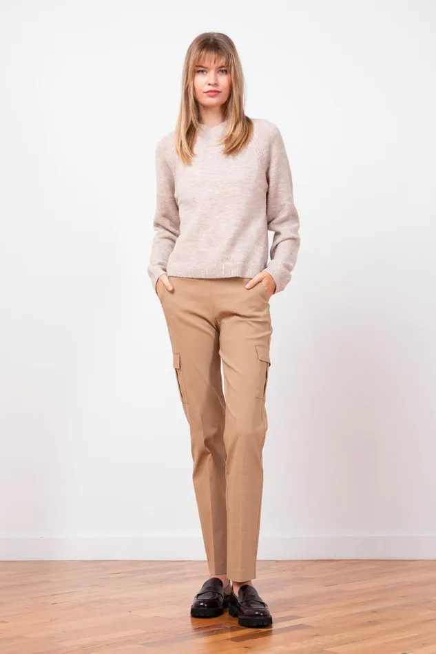 Avenue Montaigne KOOL Signature Camel Women Pants