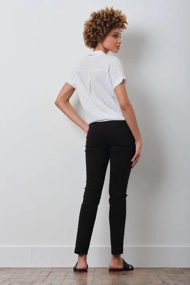 Avenue Montaigne LOUIS Signature Black Women Pants