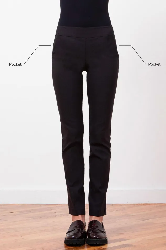 Avenue Montaigne LOUIS Signature Black Women Pants