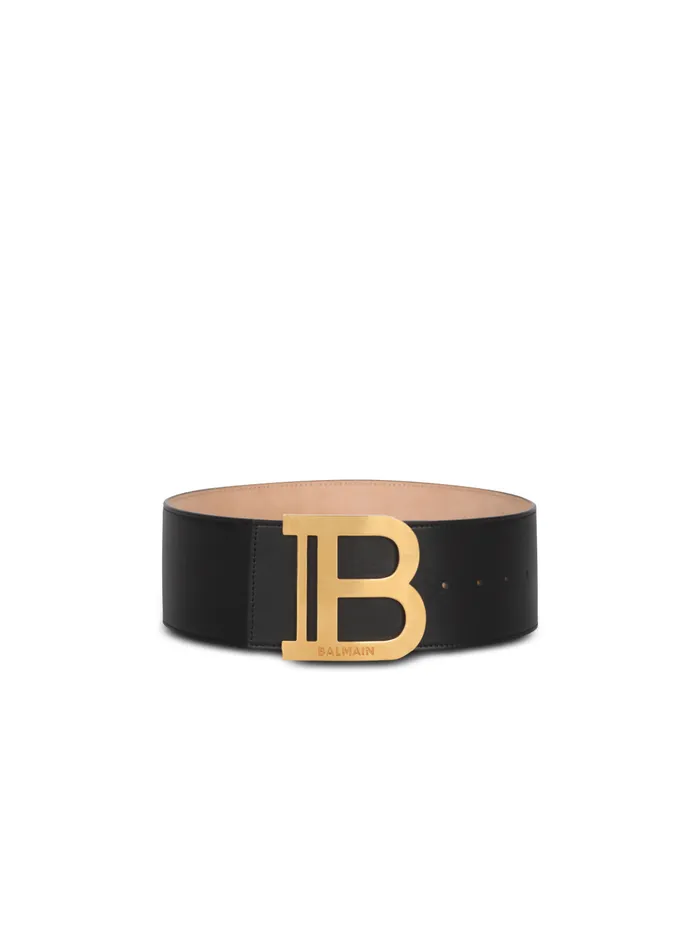 BBelt In Leather Black Women Balmain Belts