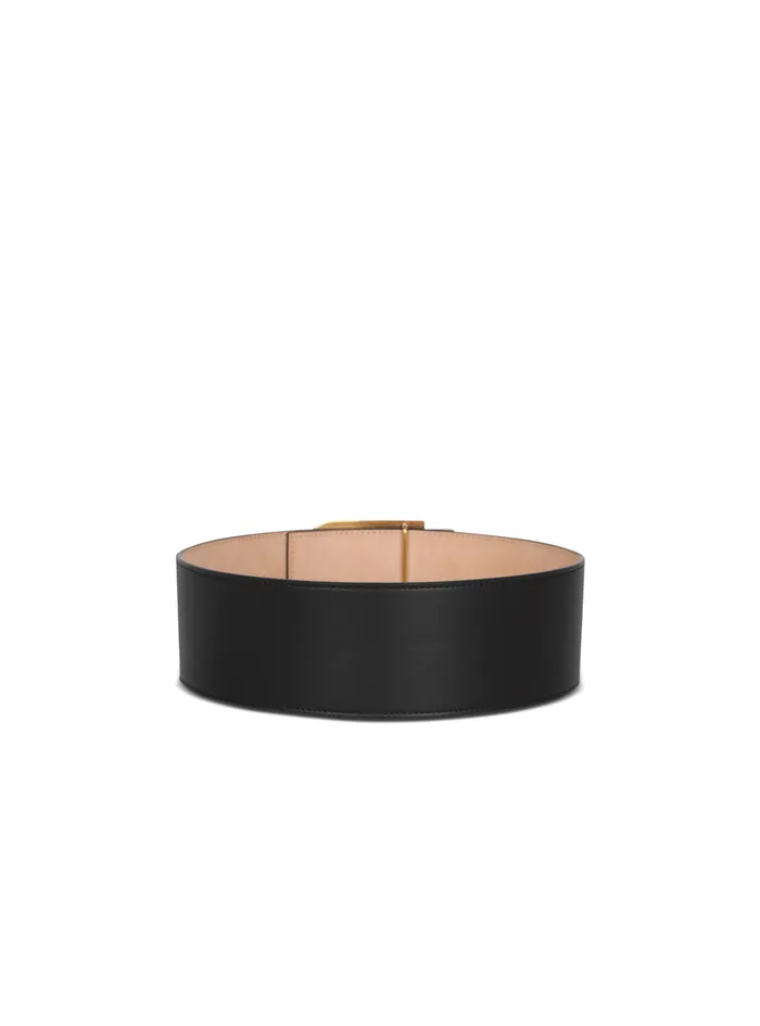 BBelt In Leather Black Women Balmain Belts