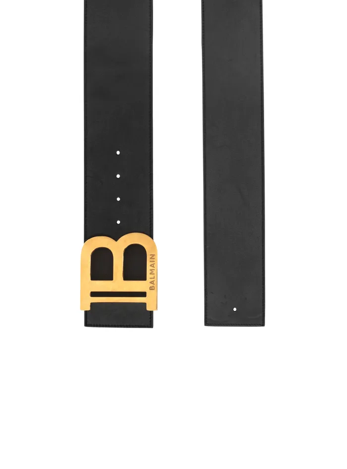 BBelt In Leather Black Women Balmain Belts