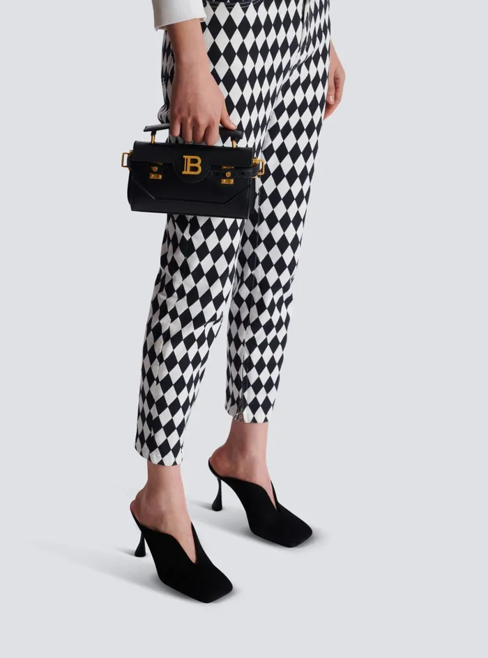 BBuzz 19 Leather Bag Black Women Balmain Handbags