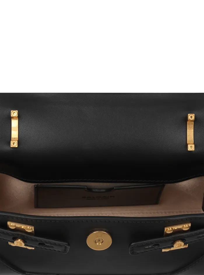 BBuzz 19 Leather Bag Black Women Balmain Handbags