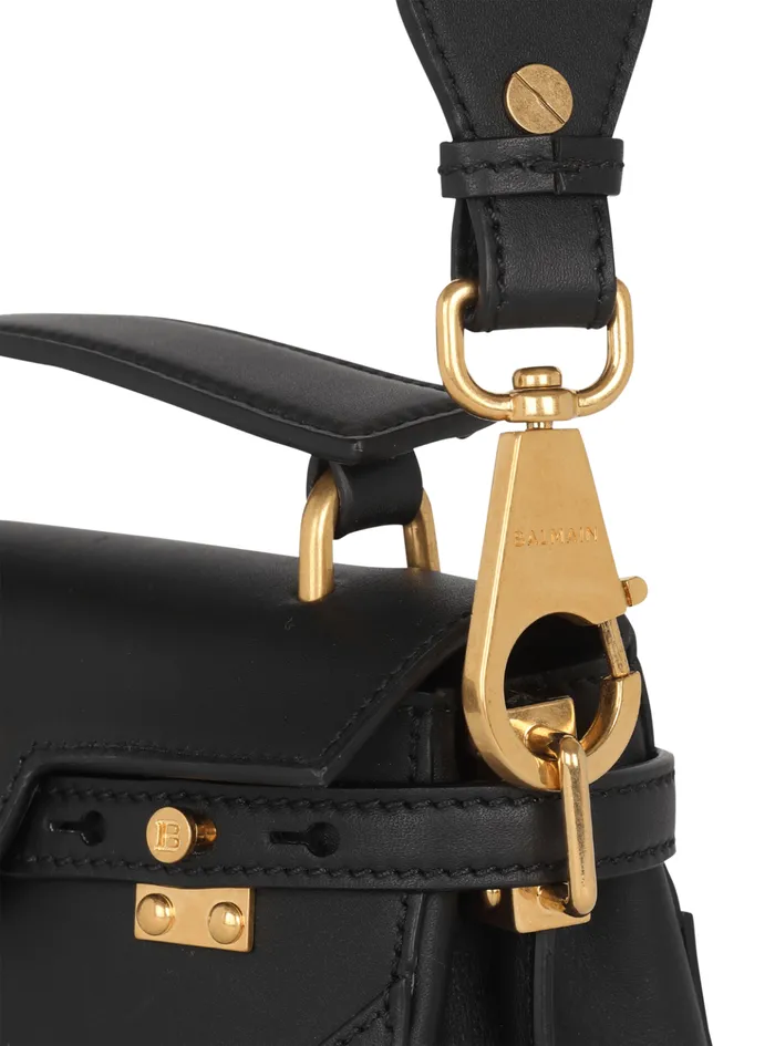 BBuzz 19 Leather Bag Black Women Balmain Handbags