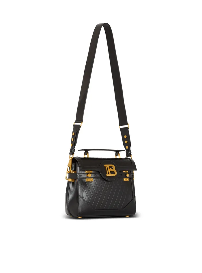 BBuzz 23 Bag In Diamondembossed Calfskin Black Women Balmain Handbags