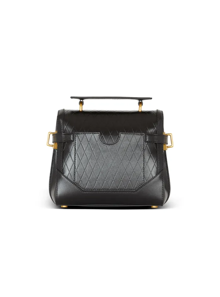 BBuzz 23 Bag In Diamondembossed Calfskin Black Women Balmain Handbags