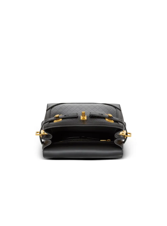 BBuzz 23 Bag In Diamondembossed Calfskin Black Women Balmain Handbags