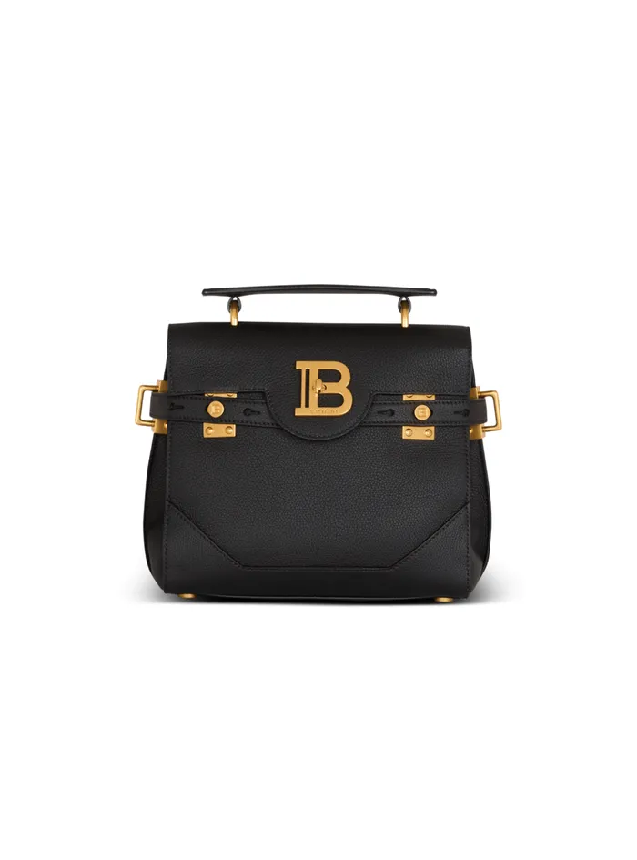 BBuzz 23 Grained Leather Bag Black Women Balmain Handbags