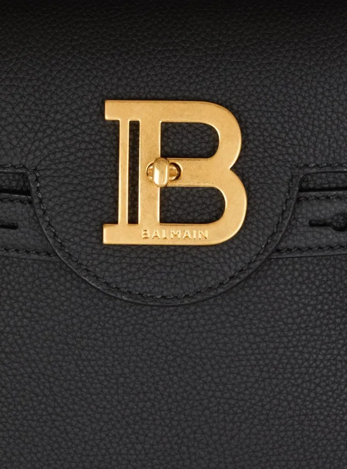 BBuzz 23 Grained Leather Bag Black Women Balmain Handbags