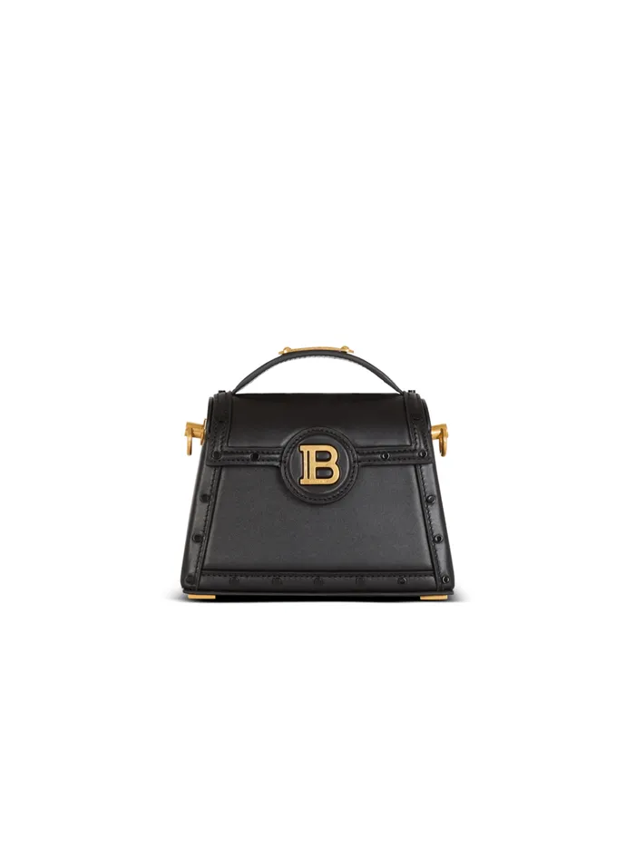BBuzz Dynasty Small Leather Bag Black Women Balmain Handbags