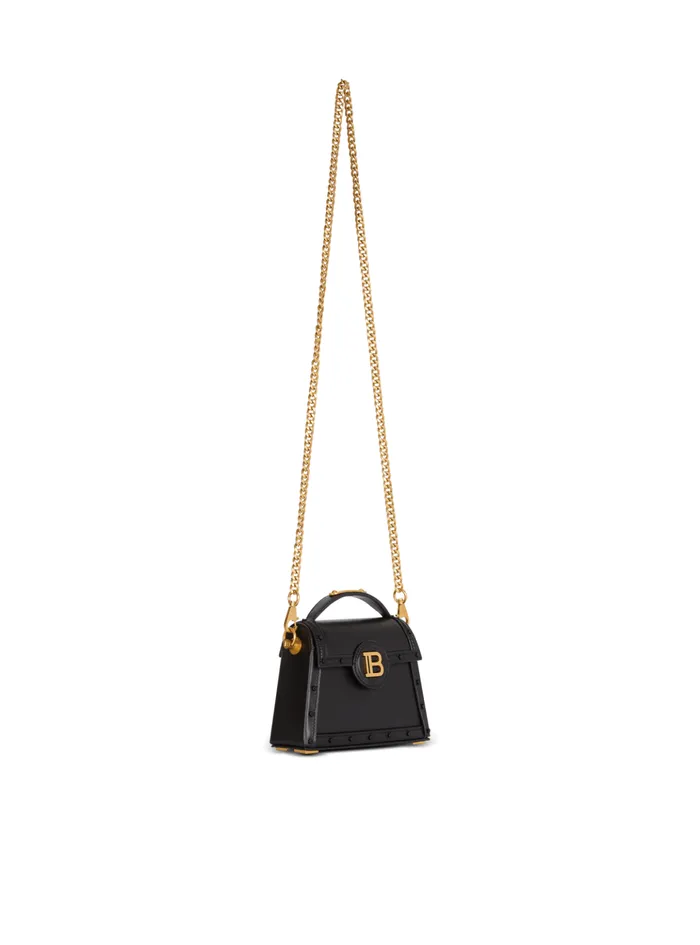 BBuzz Dynasty Small Leather Bag Black Women Balmain Handbags