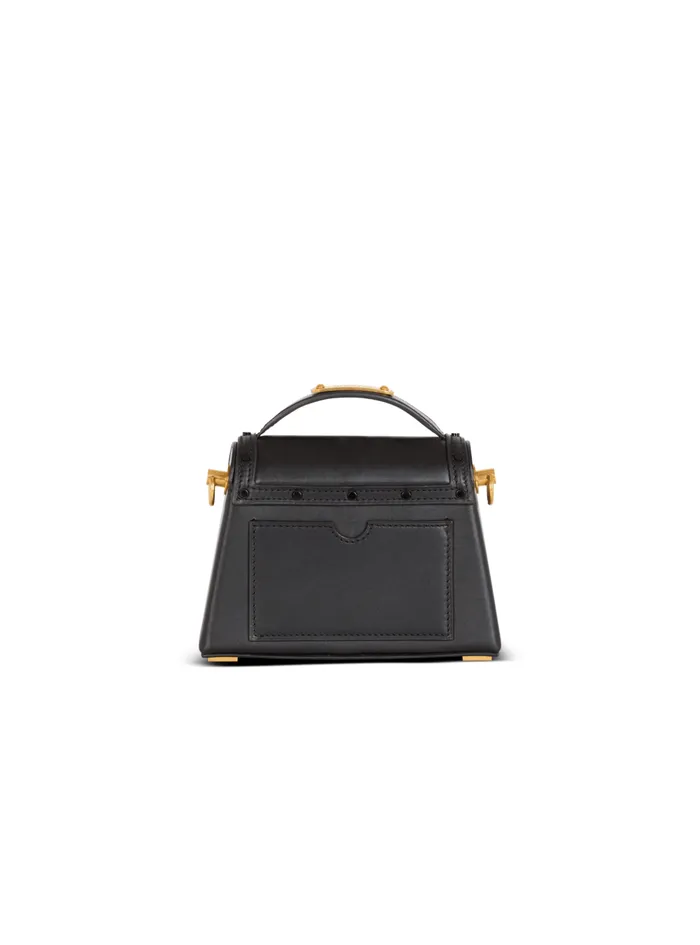BBuzz Dynasty Small Leather Bag Black Women Balmain Handbags