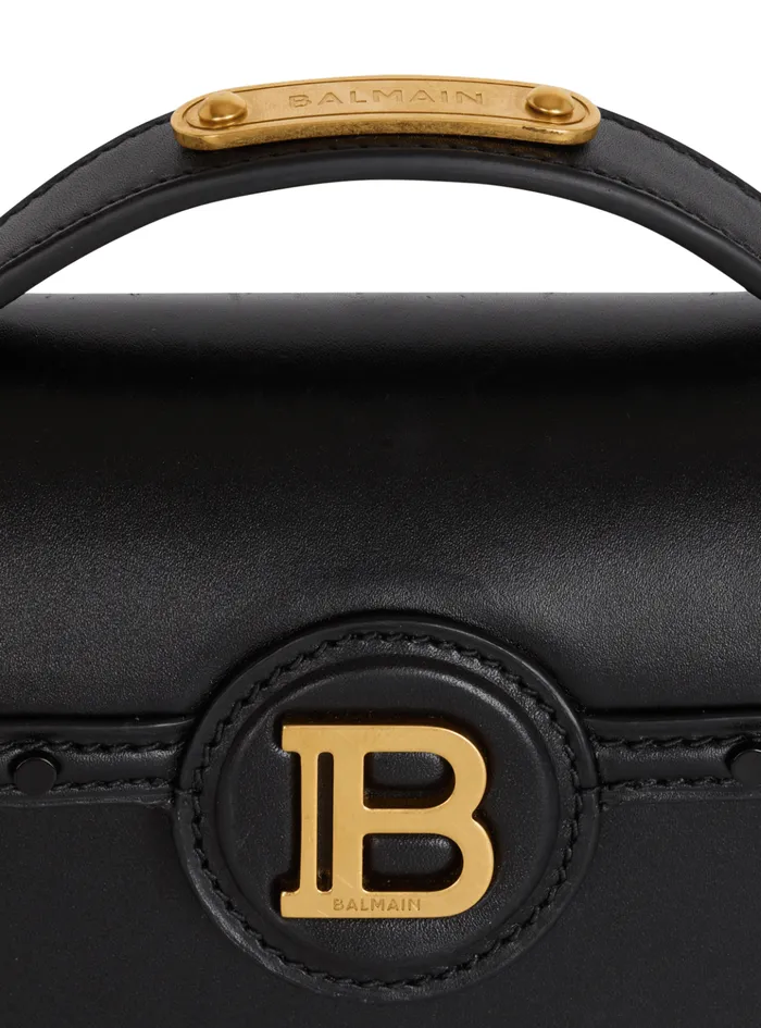 BBuzz Dynasty Small Leather Bag Black Women Balmain Handbags