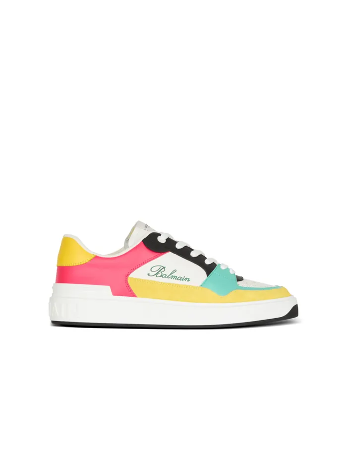 BCourt Flip Trainers In Calfskin Multicolor Men Balmain Sneakers