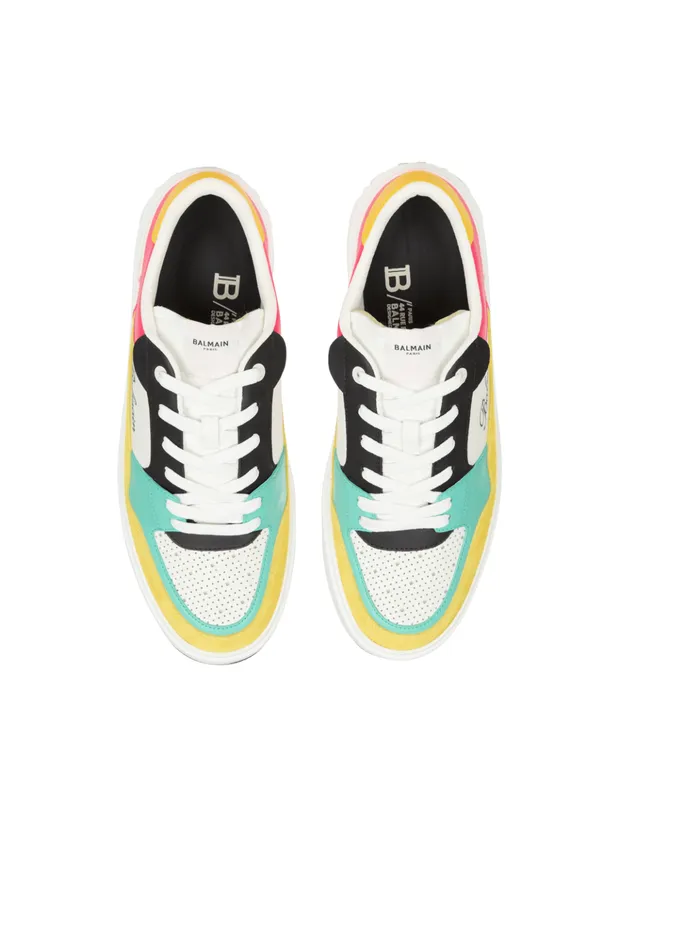 BCourt Flip Trainers In Calfskin Multicolor Men Balmain Sneakers
