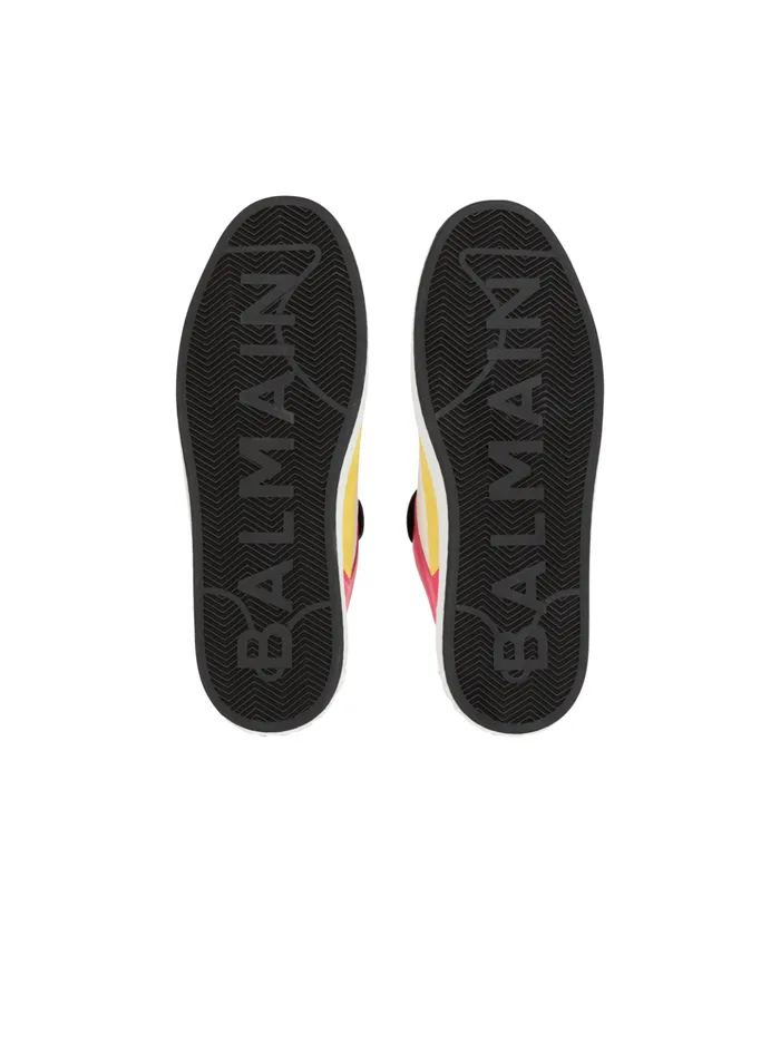 BCourt Flip Trainers In Calfskin Multicolor Men Balmain Sneakers