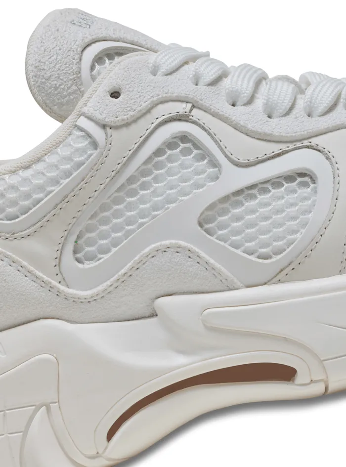 BEast Sneakers In Leather Suede And Mesh White Men Balmain Sneakers