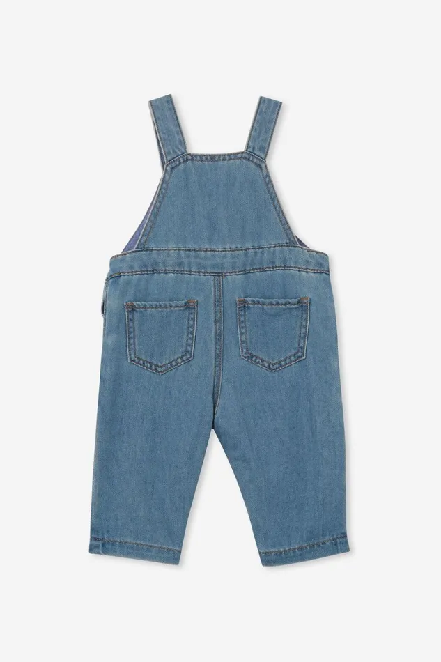 Baby Bottoms Cotton On Seth Denim Overall Byron Mid Blue