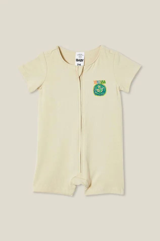 Baby Rompers and All In Ones Cotton On The Billie Short Sleeve Zip Romper License Lcn Mt Rainy Daynirvana Painted Baby Rompers and All In Ones Cotton On The Billie Short Sleeve Zip Romper License Lcn Mt Rainy Daynirvana Painted