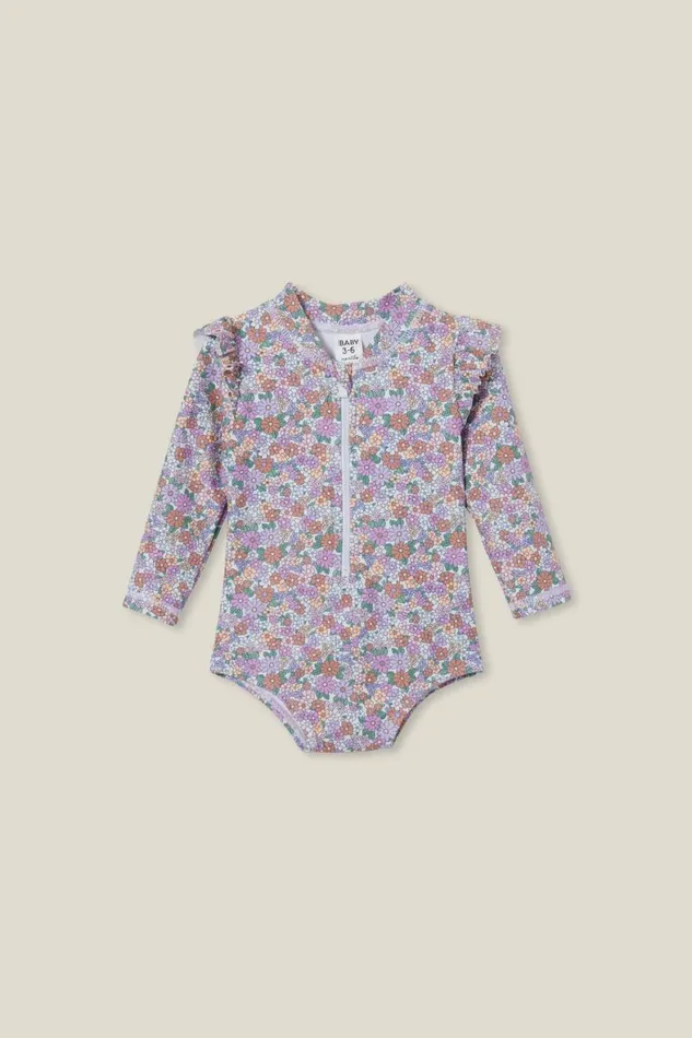 Baby Swimwear Cotton On Nicky Long Sleeve Ruffle Swimsuit Vanillaclay Pigeon Claire Floral Baby Swimwear Cotton On Nicky Long Sleeve Ruffle Swimsuit Vanillaclay Pigeon Claire Floral