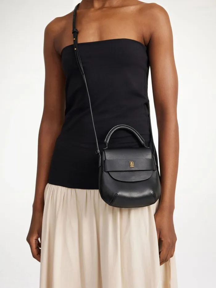 Bags Women By Malene Birger Meela Leather Shoulder Bag Black Bags Women By Malene Birger Meela Leather Shoulder Bag Black