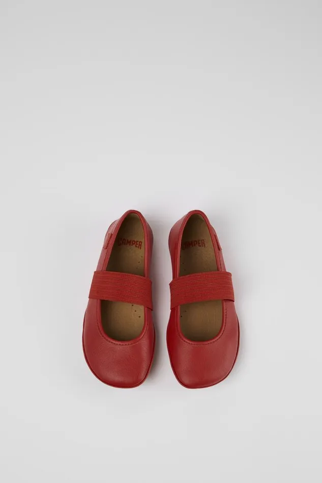 Ballerinas Kids Camper Right Red Leather Ballerina Ballerinas Kids Camper Right Red Leather Ballerina