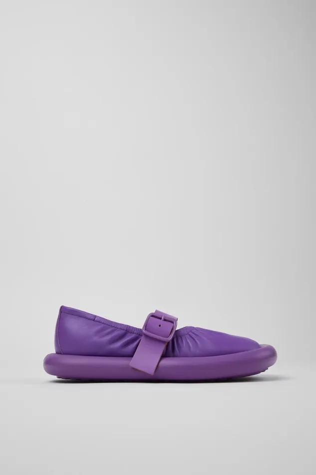 Ballerinas Women Camper Aqua Purple Leather Ballerina Ballerinas Women Camper Aqua Purple Leather Ballerina