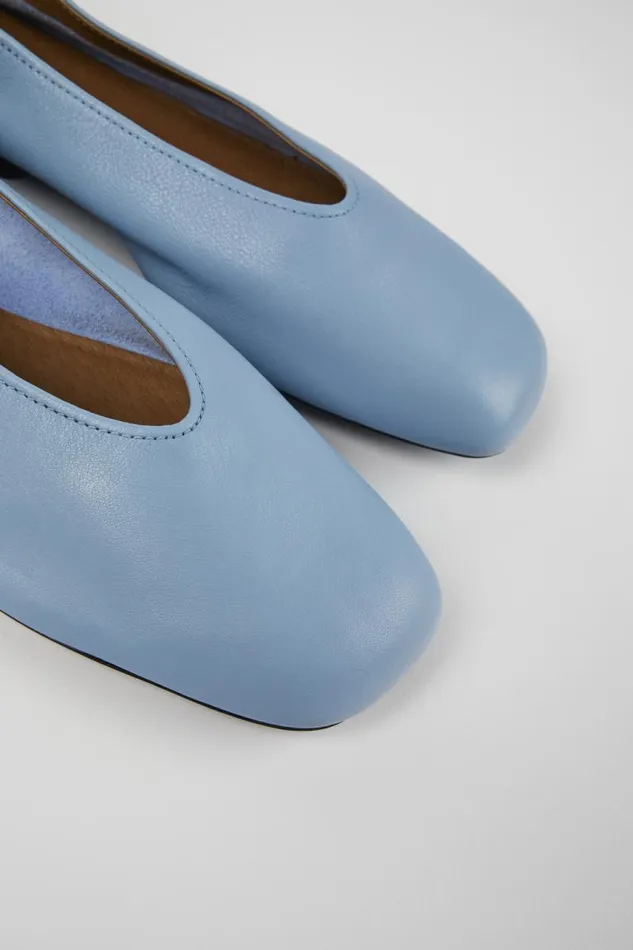 Ballerinas Women Camper Casi Myra Blue Leather Ballerina
