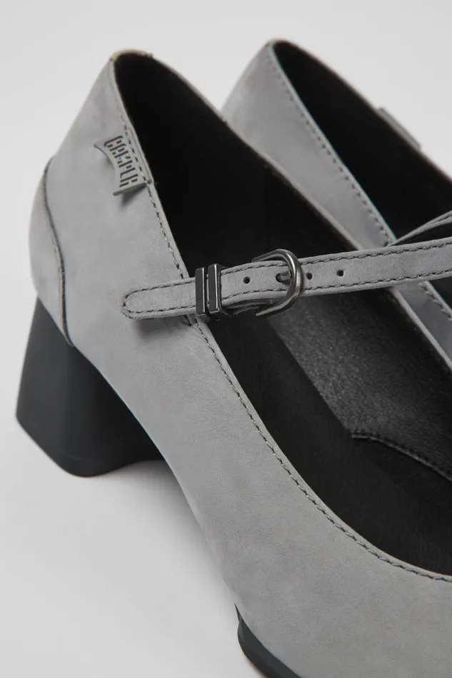 Ballerinas Women Camper Katie Gray Nubuck Mary Jane Heels