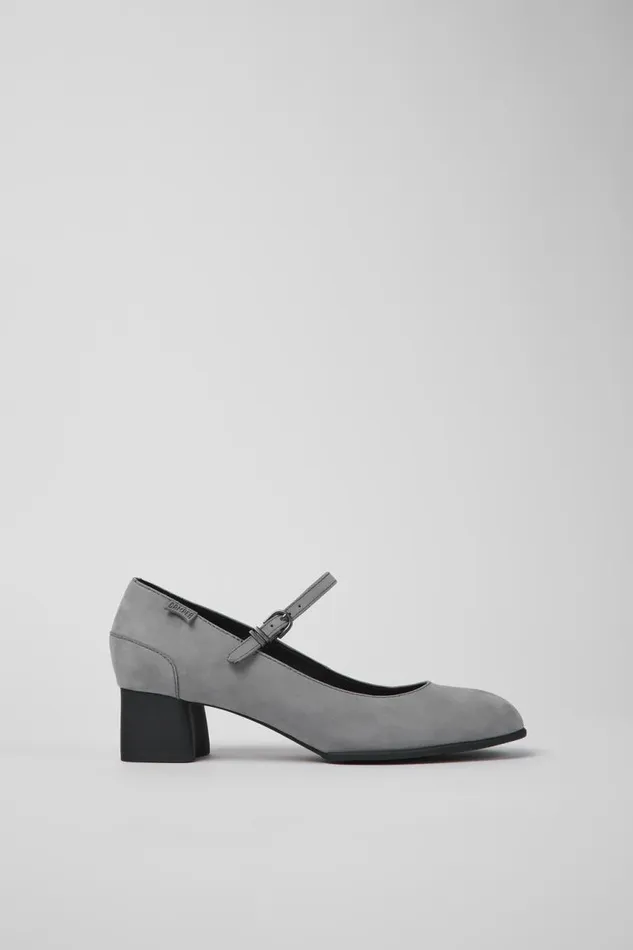 Ballerinas Women Camper Katie Gray Nubuck Mary Jane Heels Ballerinas Women Camper Katie Gray Nubuck Mary Jane Heels