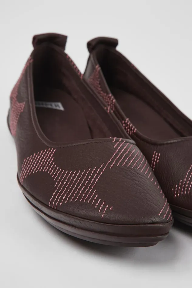 Ballerinas Women Camper Twins Multicolored Leather Ballerinas