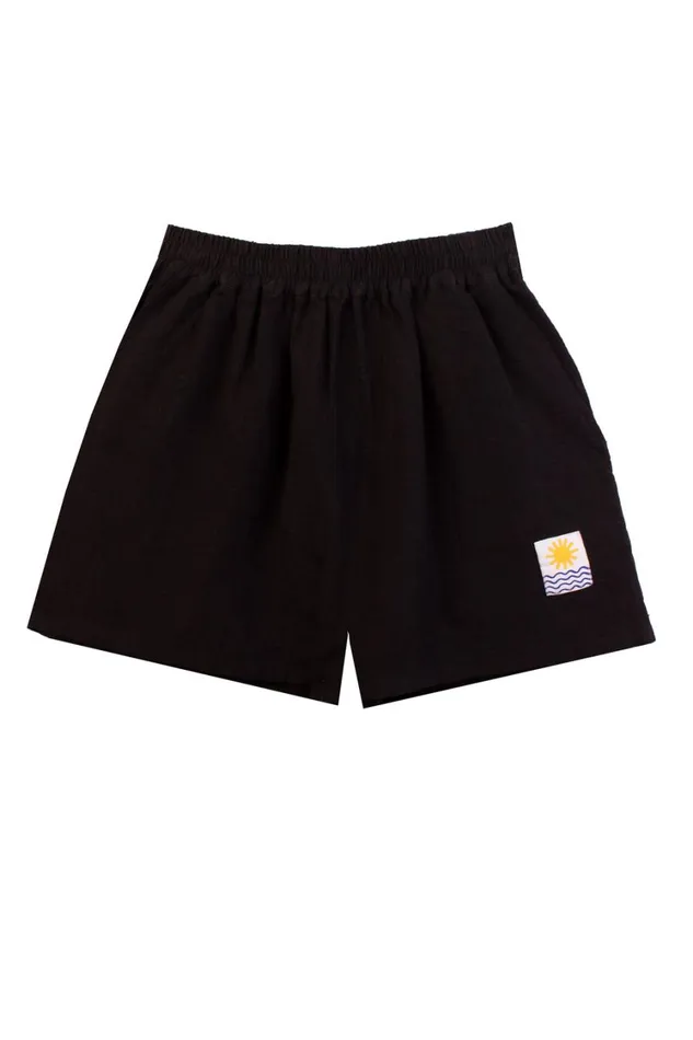 Basic Linen Shorts Black WomensShop LF Markey Shorts