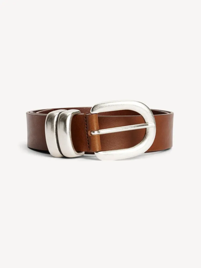 Belts Women By Malene Birger Zoira Leather Belt Dark Brown