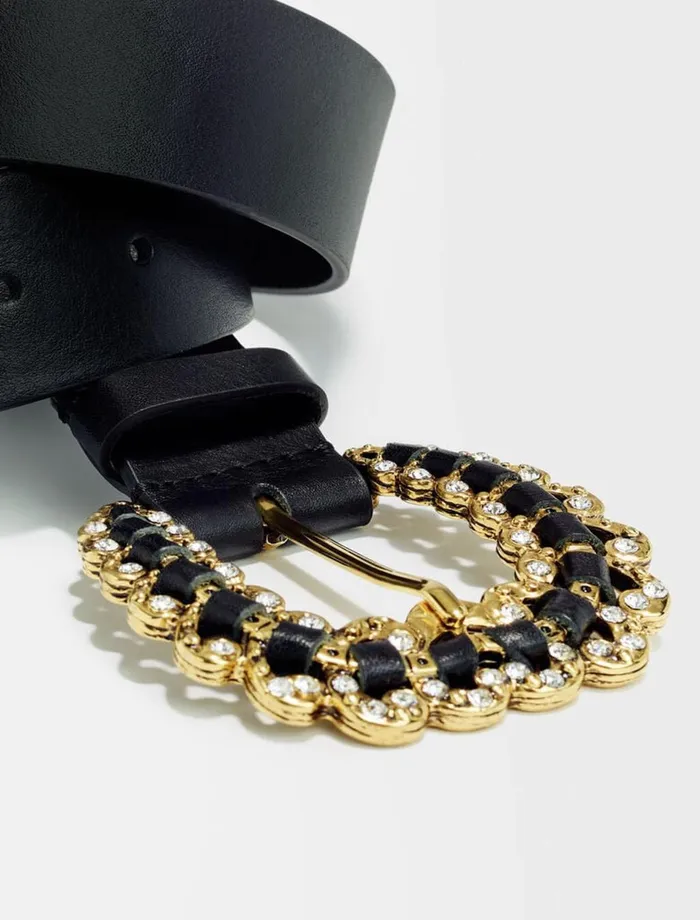 Belts Women Maje Belt With Diamant Buckle Black