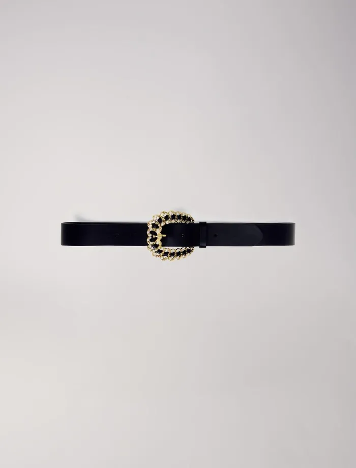 Belts Women Maje Belt With Diamant Buckle Black