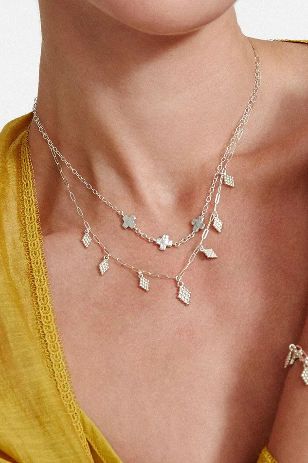 Bijou Charm Necklace Silver Women Chan Luu Necklaces