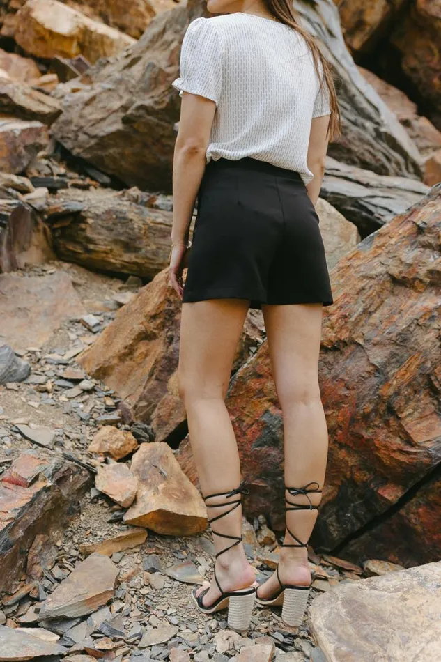 Billie Shorts In Black 8211 FINAL SALE Black Women Bohme Sets