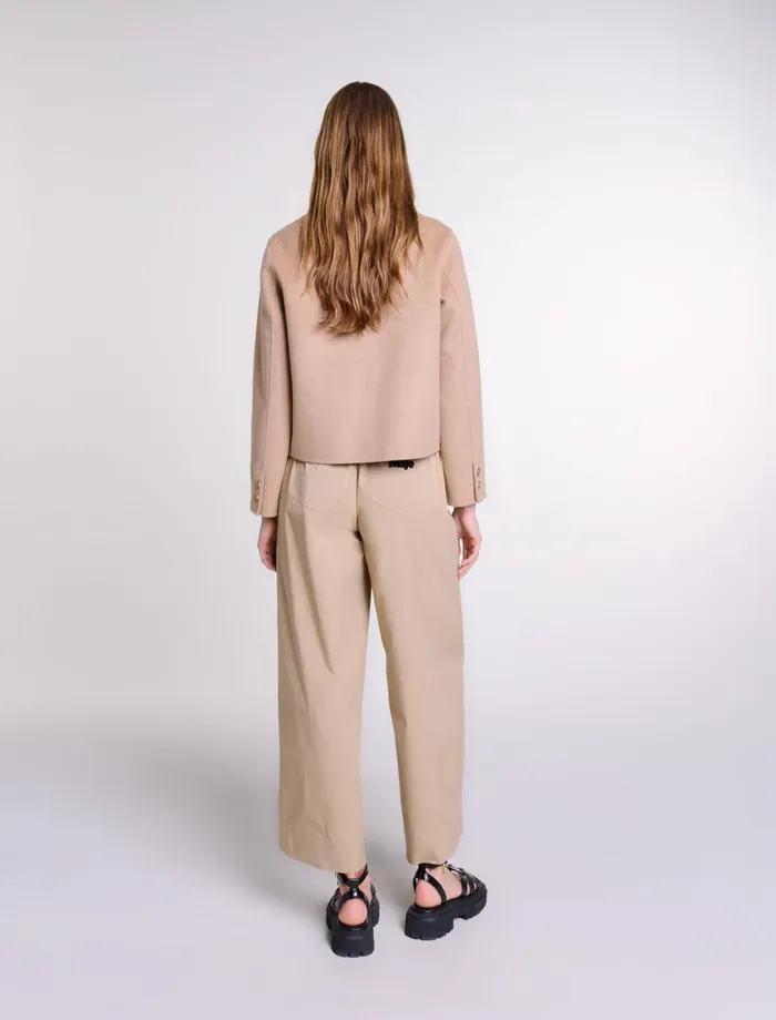 Blazers and Jackets Women Maje DoubleSided Jacket Camel
